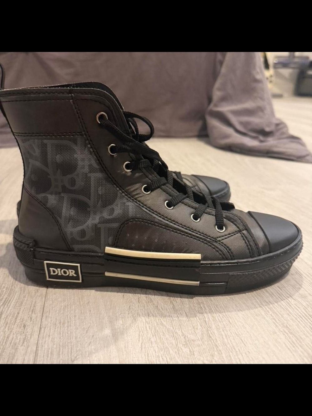 Black High-Top Sneakers